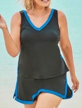 Nwt 2pc Skirtini Tankini & Skirt Set Swimsuits For All Plus Size 24
Woman Within